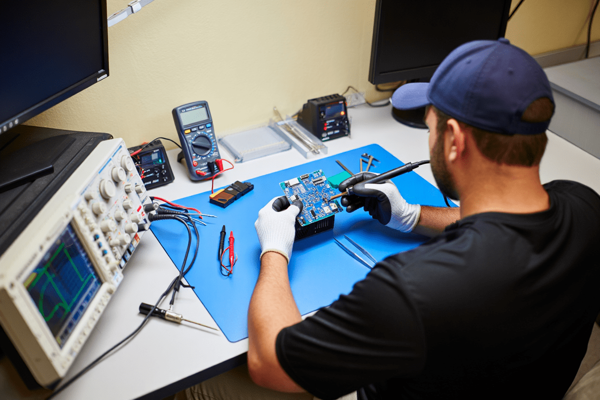 Процесс ремонта техники AMD в amd-remont